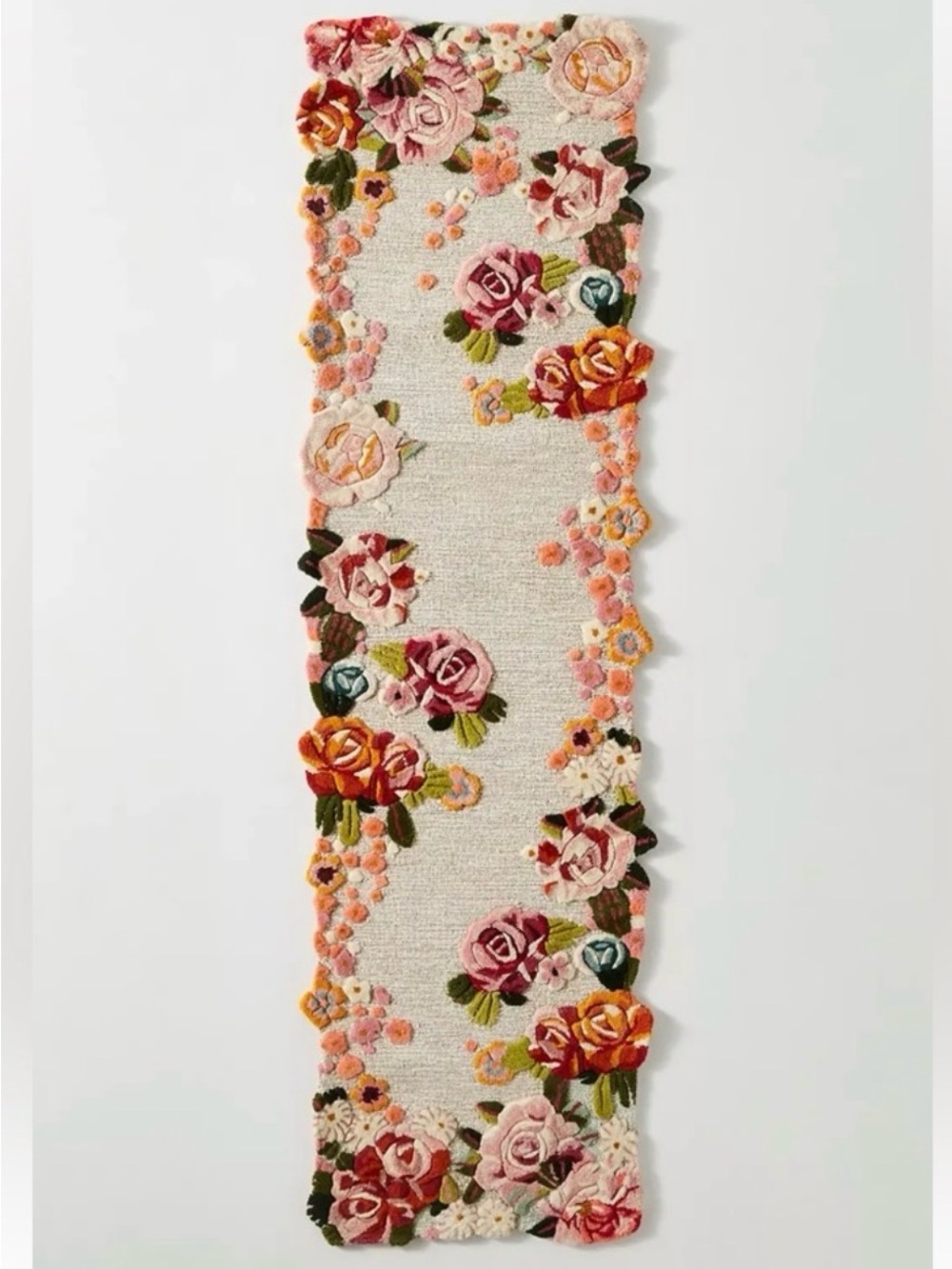 Anthropologie Aracelli Floral Rug Runner 2.5x9